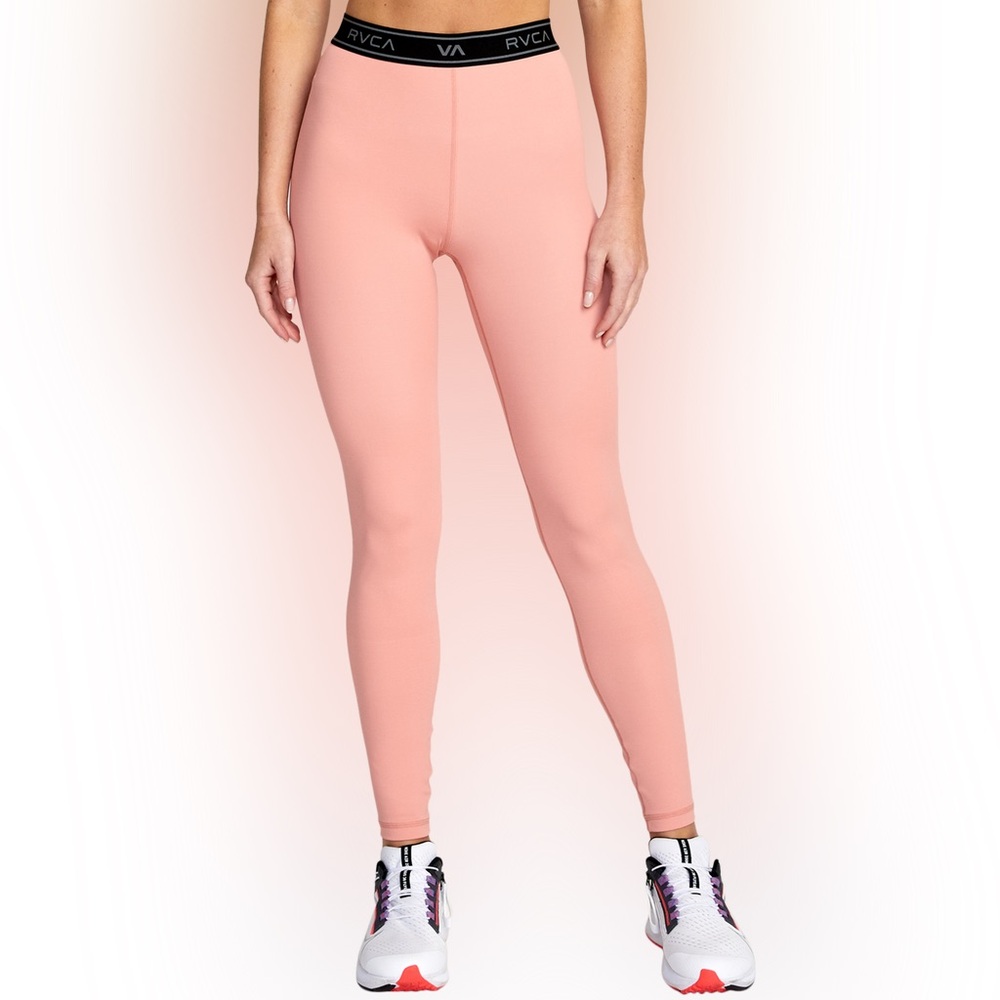 RVCA Base Workout Leggings in Rose NWT M/10